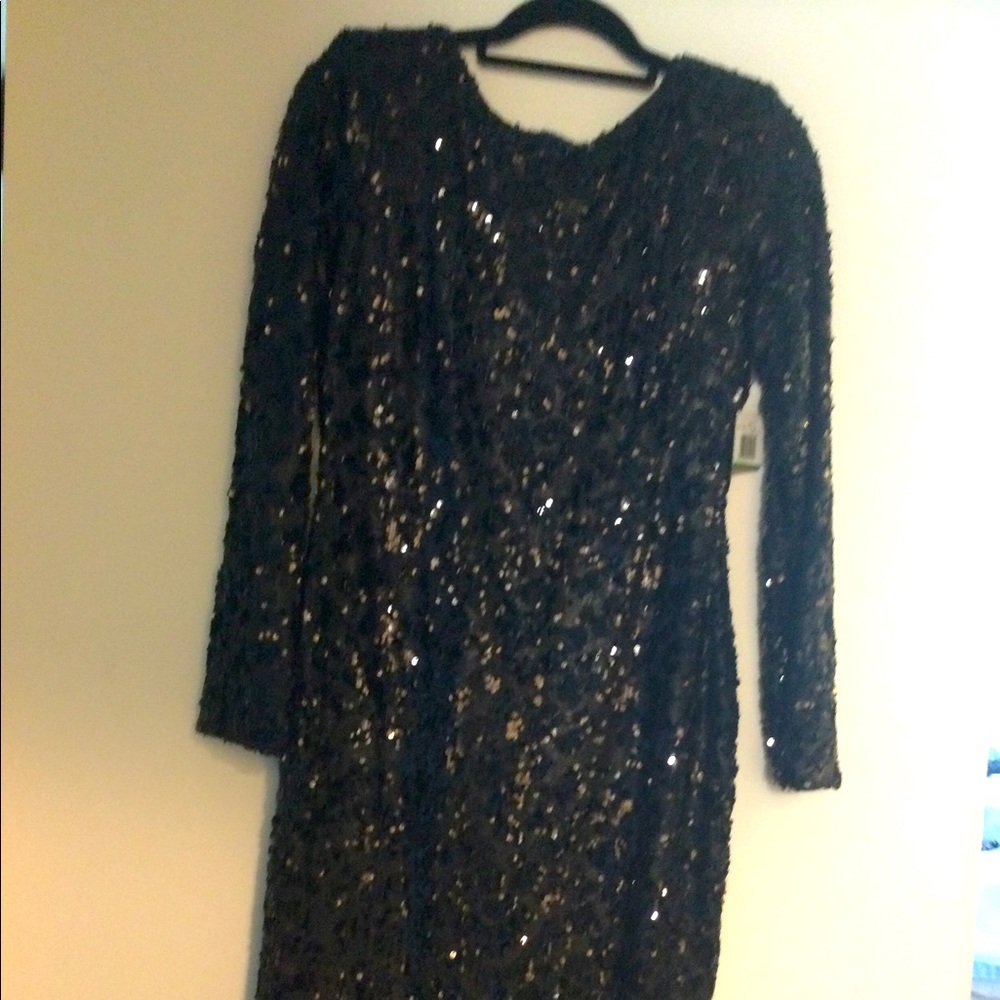 Dress The Population Dress Black Sequin